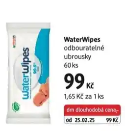 dm drogerie WaterWipes odbouratelné ubrousky nabídka