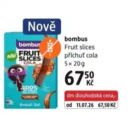 dm drogerie bombus fruit slices příchuť cola nabídka