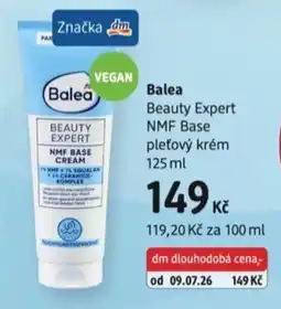 dm drogerie Balea beauty expert nmf base pleťový krém nabídka