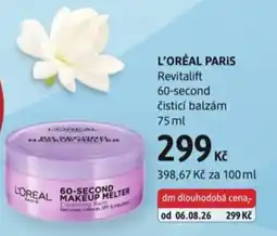 dm drogerie L'oreal paris revitalift 60-second cisticí balzám nabídka