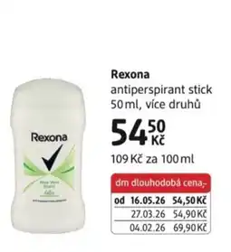 dm drogerie Rexona antiperspirant stick nabídka
