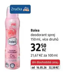 dm drogerie Balea deodorant sprej nabídka