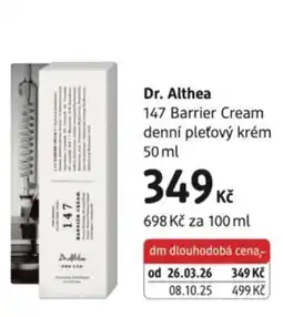 dm drogerie Dr. Althea 147 Barrier Cream denni pletovy krem nabídka