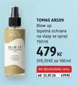 dm drogerie Tomas Arsov blow up tepelná ochrana na vlasy ve spreji nabídka