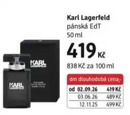 dm drogerie Karl Lagerfeld pánská EdT nabídka