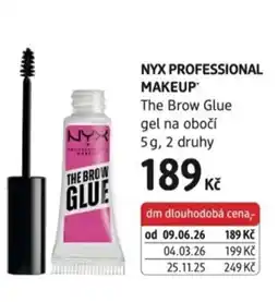 dm drogerie NyX Professional Makeup The Brow Glue gel na oboci nabídka