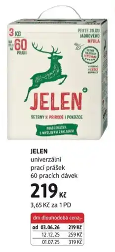 dm drogerie Jelen univerzální prací prášek nabídka