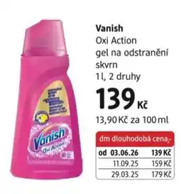 dm drogerie Vanish Oxi Action gel na odstranění skvrn nabídka