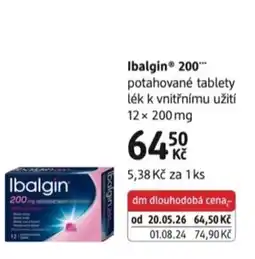 dm drogerie Ibalgin 200 potahované tablety nabídka