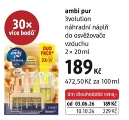 dm drogerie ambi pur 3volution náhradní náplň do osvěžovače vzduchu nabídka
