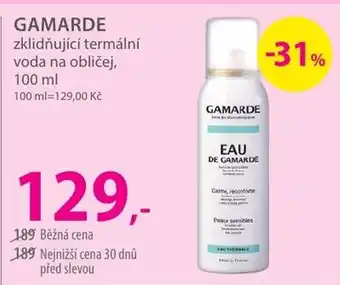 Gamarde zklidňující termální voda na obličej