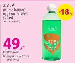Hebe Ziaja intimate wash gel marigold moisturizing nabídka