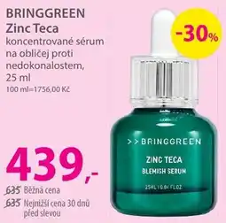 Hebe Bringgreen zinc teca koncentrované sérum na obličej proti nedokonalostem nabídka