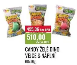 Ratio CANDY ŽELÉ DINO VEJCE S NÁPLNÍ nabídka