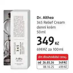 dm drogerie DR. ALTHEA nabídka