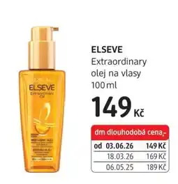dm drogerie ELSEVE Extraordinary olej na vlasy 100ml nabídka