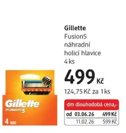 dm drogerie GILLETTE nabídka