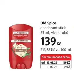 dm drogerie Old Spice nabídka