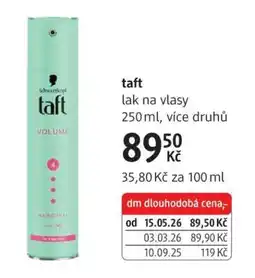 dm drogerie Taft nabídka