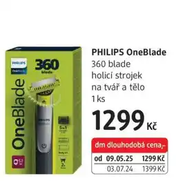 dm drogerie Philips OneBlade nabídka