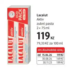 dm drogerie Lacalut nabídka
