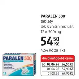 dm drogerie Paralen 500 nabídka