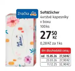 dm drogerie Soft&Sicher nabídka