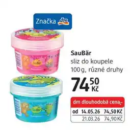 dm drogerie SauBär nabídka