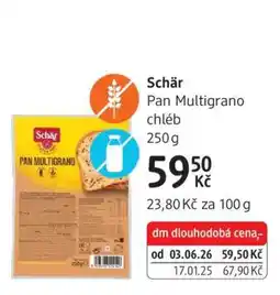 dm drogerie Schär Pan Multigrano chléb nabídka