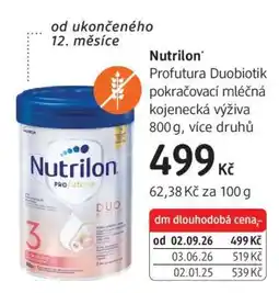 dm drogerie NUTRILON Profutura Duobiotik nabídka