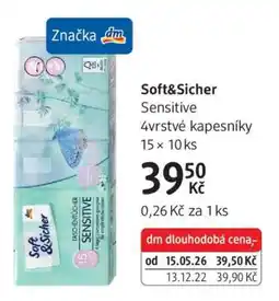 dm drogerie Soft&Sicher nabídka