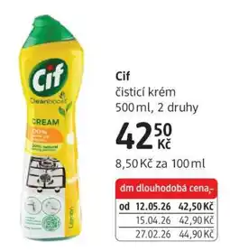 dm drogerie Cif nabídka