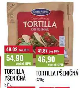 Ratio TORTILLA PŠENIČNÁ 320g 371g nabídka