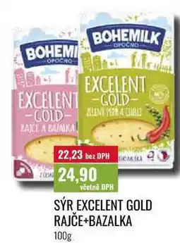 Ratio SÝR EXCELENT GOLD RAJČE+BAZALKA 100g nabídka