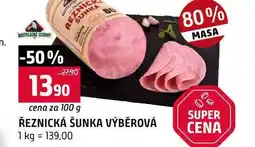 Terno ŘEZNICKÁ ŠUNKA VÝBĚROVÁ 1 kg 100g nabídka