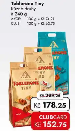 TRAVEL FREE Toblerone Tiny Různé druhy à nabídka