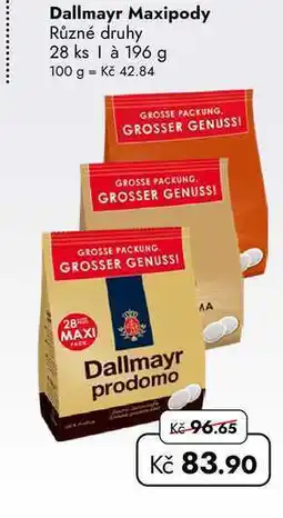 TRAVEL FREE Dallmayr Maxipody Různé druhy 28 ks 1 à nabídka