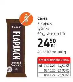 dm drogerie Cerea Flapjack tyčinka nabídka