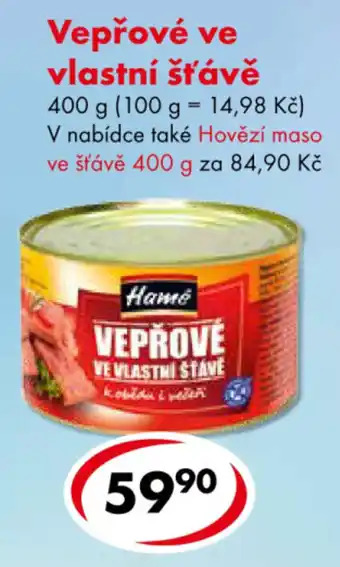 Hamé vepřové ve vlastní šťávě