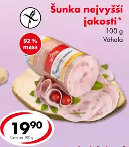 CBA Váhala šunka nejvyšší jakosti nabídka