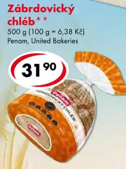 CBA Penam zábrdovický chléb nabídka