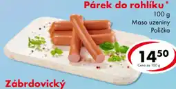 CBA Zábrdovický párek do rohlíku nabídka