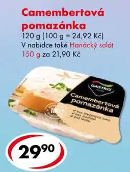 CBA Gastro camembertová pomazánka nabídka