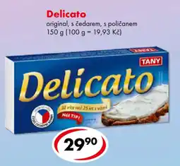 CBA Tany delicato original s čedarem s poličanem nabídka