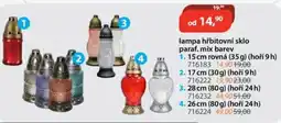 M.A.T. lampa hřbitovní sklo paraf. mix barev nabídka