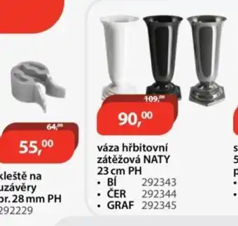 Váza hřbitovní zátěžová NATY