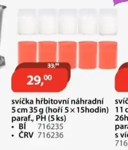 M.A.T. Svíčka hřbitovní náhradní nabídka