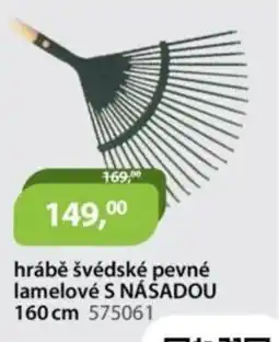 M.A.T. hrábě švédské pevné lamelové s násadou nabídka