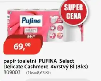 Pufina papír toaletní Select Delicate Cashmere