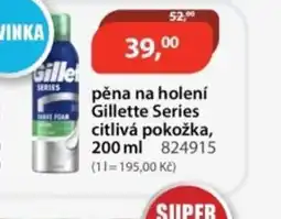 M.A.T. Gillette Series pěna na holení citlivá pokožka nabídka